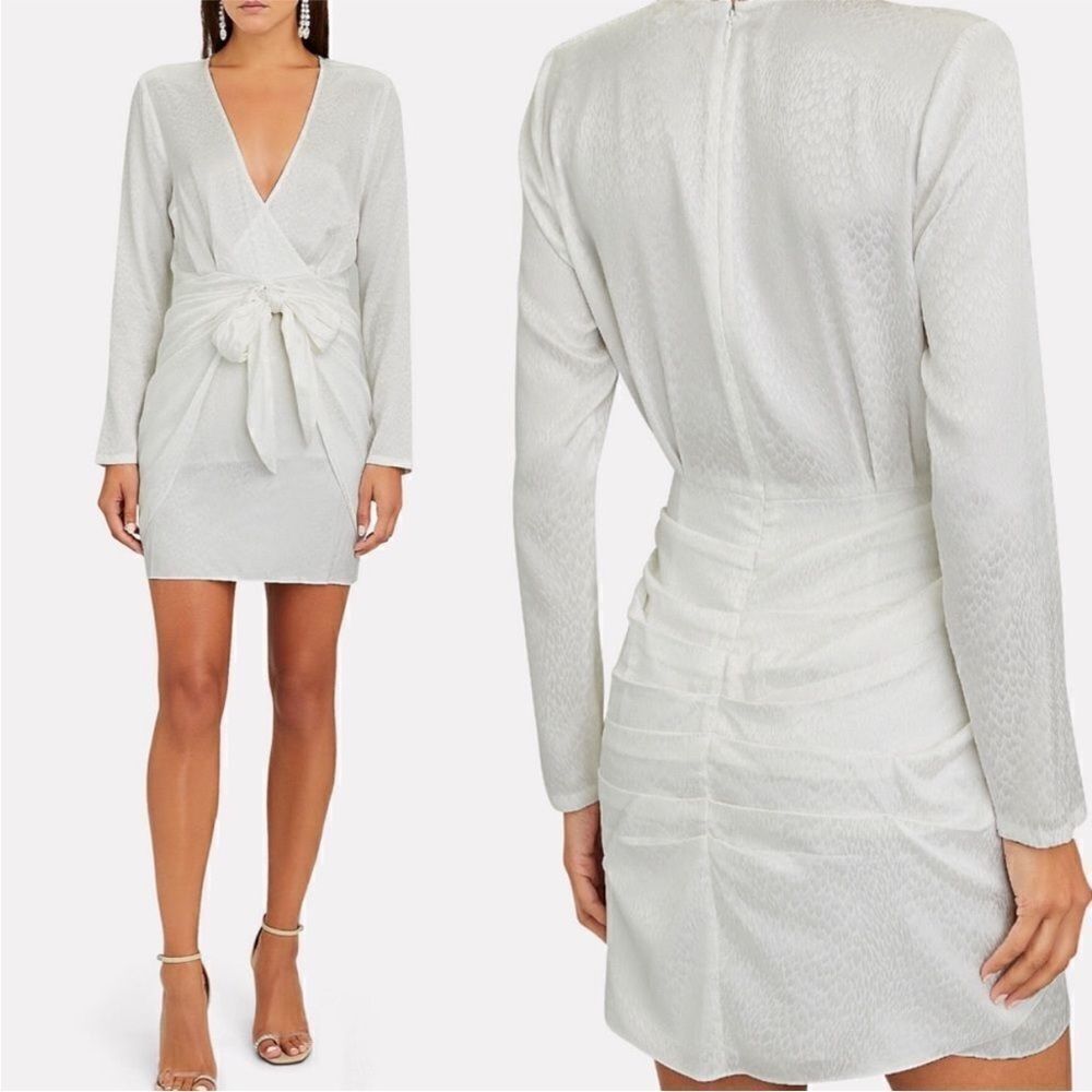 Ronny kobo white wrap dress